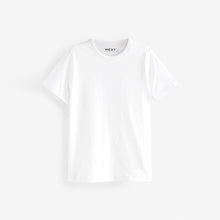 Load image into Gallery viewer, White Essential Pure Cotton Short Sleeve Crew Neck T-Shirt