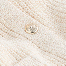 Load image into Gallery viewer, Ecru Cream Gold Button Knitted Waistcoat