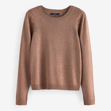 Load image into Gallery viewer, Camel Brown Crew Neck Long Sleeve Jumper