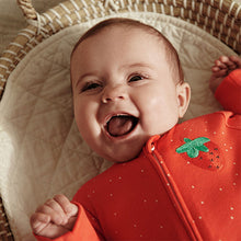 Load image into Gallery viewer, Red strawberry Baby Printed Sleepsuit