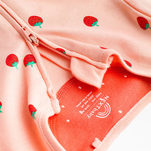 Load image into Gallery viewer, Red strawberry Baby Printed Sleepsuit
