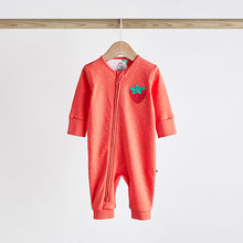 Load image into Gallery viewer, Red strawberry Baby Printed Sleepsuit