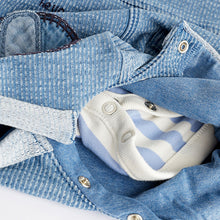 Load image into Gallery viewer, Denim Elephant Baby Dungarees and Bodysuit Set