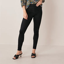 Load image into Gallery viewer, Black Super Stretch Soft Sculpt Pull-On Denim Leggings