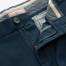 Load image into Gallery viewer, Dark Blue Stretch Chinos Trousers Slim Fit