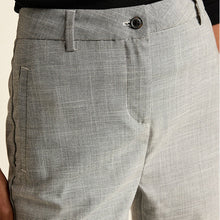 Load image into Gallery viewer, Black/White Check Tailored Check Slim Leg Trousers