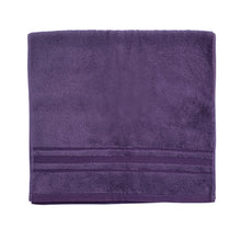 Load image into Gallery viewer, Serviette de toilette coton Lola Prune (50x90)