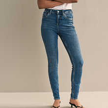 Load image into Gallery viewer, Denim Dark Blue Super Soft Skinny Jeans