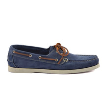 Load image into Gallery viewer, Men's Boat Shoes Grip Sole Nubuck Leather Blue