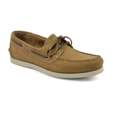 Load image into Gallery viewer, Men's Boat Shoes Brown Nubuck Leather
