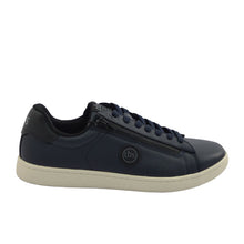 Load image into Gallery viewer, Men's Sneakers Side Zip Navy