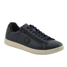 Load image into Gallery viewer, Men's Sneakers Side Zip Navy