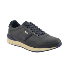 Load image into Gallery viewer, Men's Comfort Sneakers Navy Leather