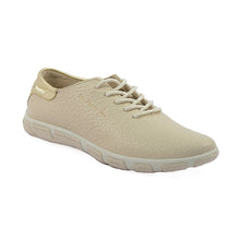 Load image into Gallery viewer, Women's Comfort Beige Leather Sneakers