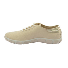 Load image into Gallery viewer, Women's Comfort Beige Leather Sneakers