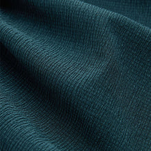 Load image into Gallery viewer, Teal Blue Textured Ruched Front Mini Dress