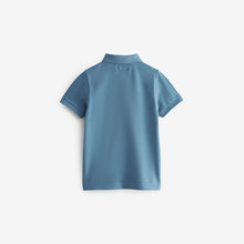 Load image into Gallery viewer, Blue Mid Short Sleeve Polo Shirt