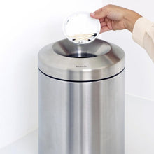 Load image into Gallery viewer, Brabantia Flame Guard Waste Paper Bin, 7L Matt Steel