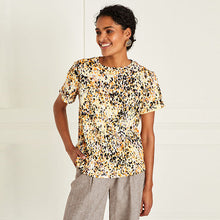 Load image into Gallery viewer, Leopart Print Print 100% Cotton Relaxed Fit Short Sleeve T-Shirt