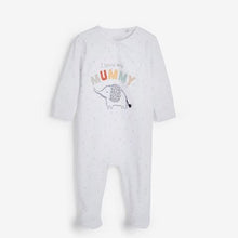 Load image into Gallery viewer, Mummy Elephant Single Baby Sleepsuit (0-12mths)