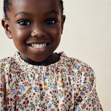 Load image into Gallery viewer, Orange Floral Blouse And Leggings Set (3mths-7yrs)