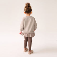 Load image into Gallery viewer, Neutral Pink Long Sleeve Top and Leggings Set (3mths-6yrs)