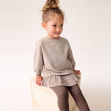 Load image into Gallery viewer, Neutral Pink Long Sleeve Top and Leggings Set (3mths-6yrs)