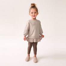 Load image into Gallery viewer, Neutral Pink Long Sleeve Top and Leggings Set (3mths-6yrs)