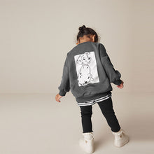 Load image into Gallery viewer, Charcoal Grey Disney 101 Dalmations Long Sleeve 100% Cotton Top And Leggings Set (3mths-6yrs)