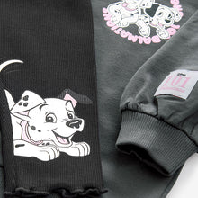 Load image into Gallery viewer, Charcoal Grey Disney 101 Dalmations Long Sleeve 100% Cotton Top And Leggings Set (3mths-6yrs)