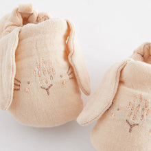 Load image into Gallery viewer, Neutral Bunny Character Slip-On Baby Shoes (0-24mths)