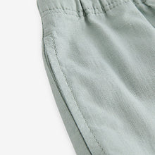 Load image into Gallery viewer, Sage Green Loose Fit Pull-On Linen Blend Trousers
