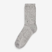 Load image into Gallery viewer, Monochrome Neppy Cushion Sole Socks 4 Pack