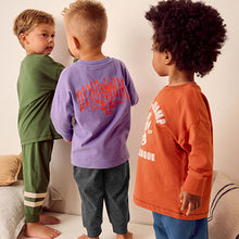 Load image into Gallery viewer, Multi Bright Varsity 3 Pack Oversized Pyjamas (9mths-6yrs)