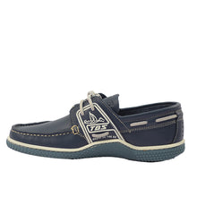 Load image into Gallery viewer, Men's Boat Shoes Grip Sole Leather Blue