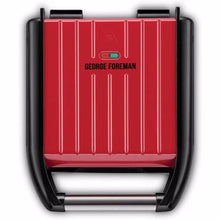 Load image into Gallery viewer, George Foreman Steel Compact Grill Red - 25030