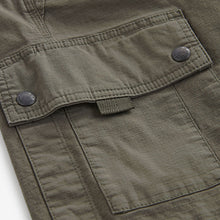 Load image into Gallery viewer, Khaki Green Belted Cargo Shorts