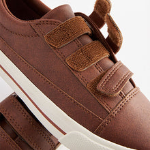 Load image into Gallery viewer, Tan Brown Strap Touch Fastening Shoes