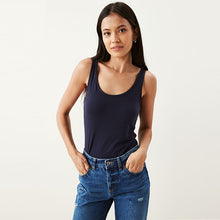 Load image into Gallery viewer, Blue Navy Thick Strap Vest