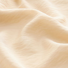 Load image into Gallery viewer, Cream Long Sleeve Textured Overhead V-Neck Blouse