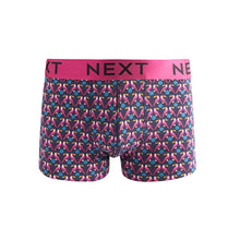 Load image into Gallery viewer, Navy Blue Bird Pattern Geo Hipsters Boxers 4 Pack