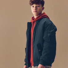 Load image into Gallery viewer, Navy Blue Bomber Jacket (3-12yrs)