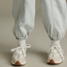 Load image into Gallery viewer, White Neutral Lace-Up Chunky Trainers