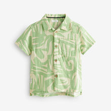 Load image into Gallery viewer, Mint Green 100% Cotton Short Sleeve Printed Shirt