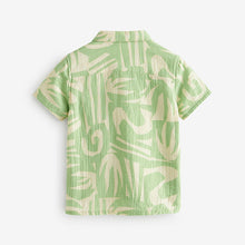 Load image into Gallery viewer, Mint Green 100% Cotton Short Sleeve Printed Shirt