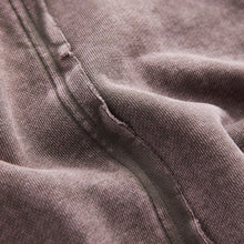 Load image into Gallery viewer, Faded Purple Washed Exposed Seam Crew Neck 100% Cotton Sweatshirt