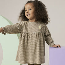 Load image into Gallery viewer, Khaki Green Long Sleeve Dress and Leggings (3mths-6yrs)