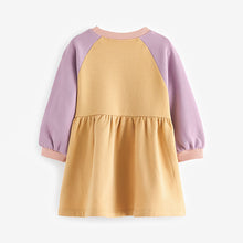 Load image into Gallery viewer, Yellow Character Long Sleeve Jumper Dress (3mths-6yrs)