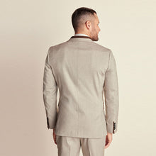 Load image into Gallery viewer, Neutral Slim Fit Herringbone Suit Jacket