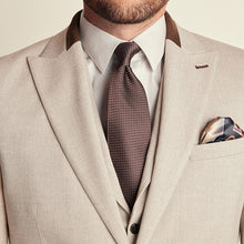 Load image into Gallery viewer, Neutral Slim Fit Herringbone Suit Jacket